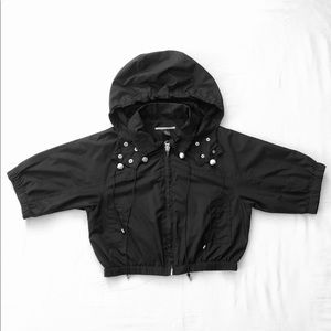 For The Republic S Crop Hooded Windbreaker